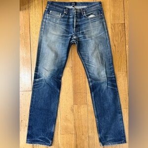 APC Selvedge New Standard Denim Jeans 31 Great fades broken in